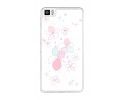 Funda Gel Tpu para Bq Aquaris M2017 / M5.5 Diseño Flores-Minimal Dibujos