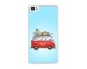 Funda Gel Tpu para Bq Aquaris M2017 / M5.5 Diseño Furgoneta Dibujos