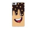 Funda Gel Tpu para Bq Aquaris M2017 / M5.5 Diseño Helado Chocolate Dibujos