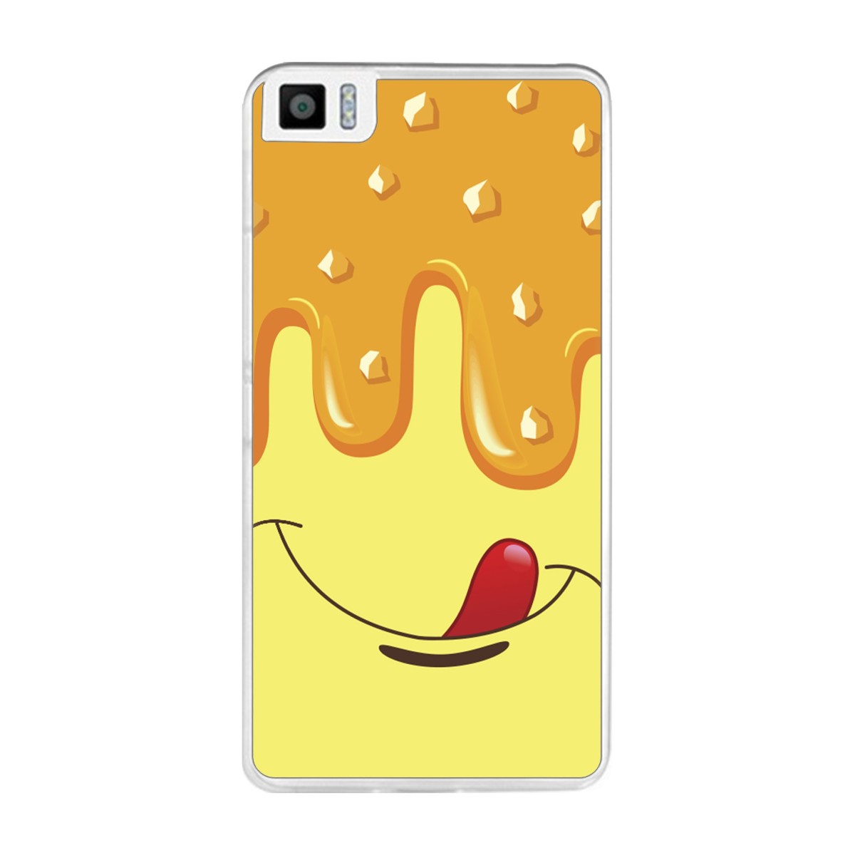 Funda Gel Tpu para Bq Aquaris M2017 / M5.5 Diseño Helado Vainilla Dibujos
