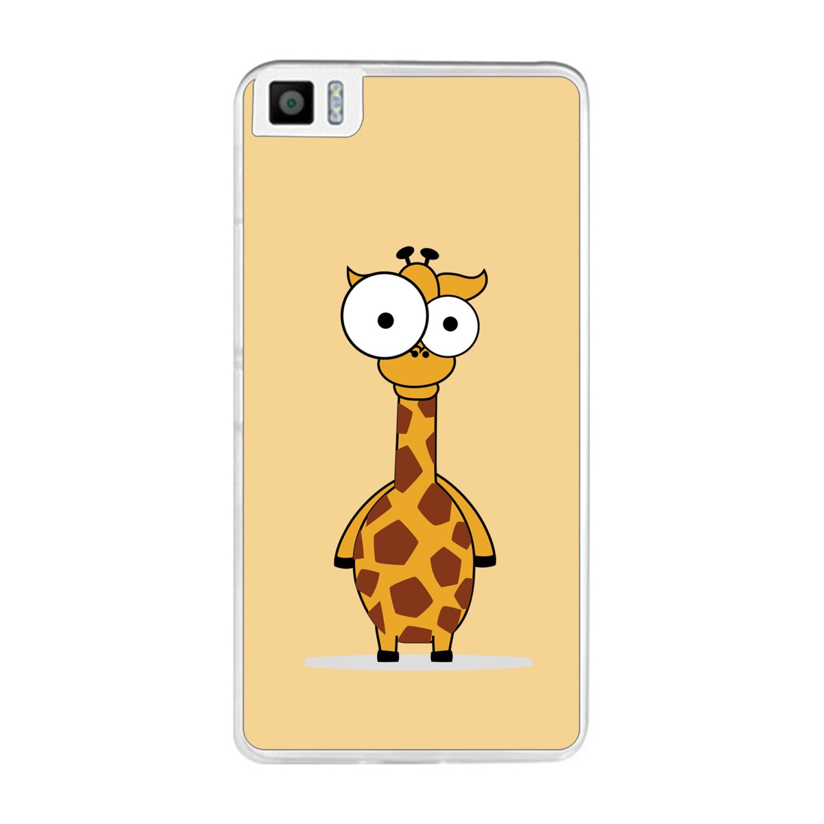 Funda Gel Tpu para Bq Aquaris M2017 / M5.5 Diseño Jirafa Dibujos