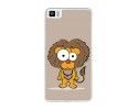 Funda Gel Tpu para Bq Aquaris M2017 / M5.5 Diseño Leon Dibujos