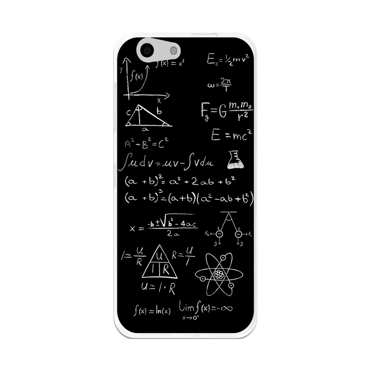 Funda Gel Tpu para Orange Dive 71 / Zte Blade A506 Diseño Formulas Dibujos