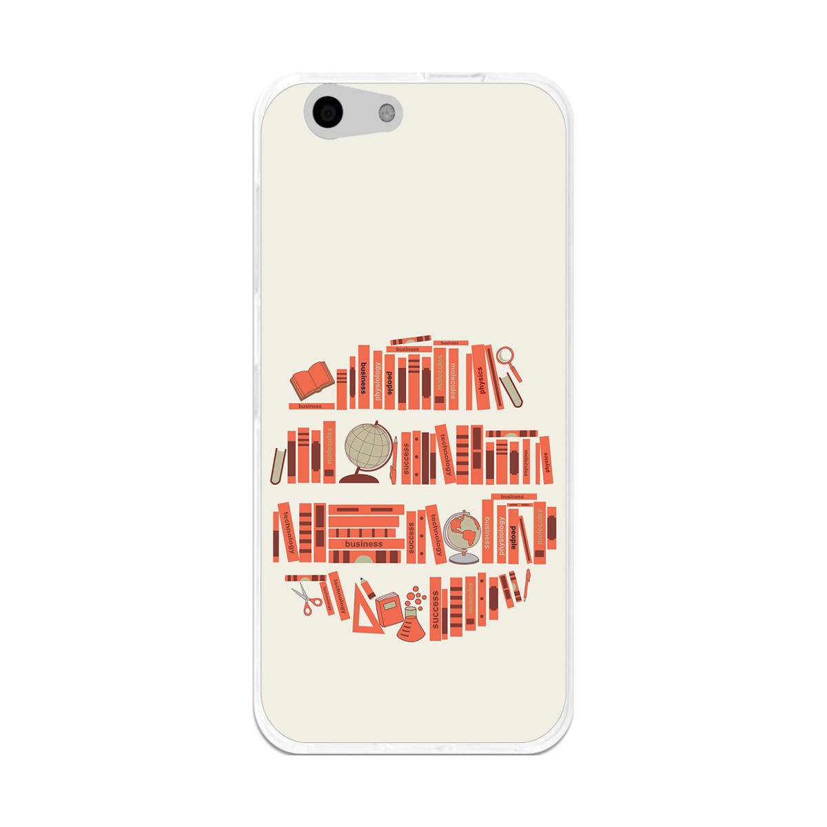 Funda Gel Tpu para Orange Dive 71 / Zte Blade A506 Diseño Mundo-Libro Dibujos