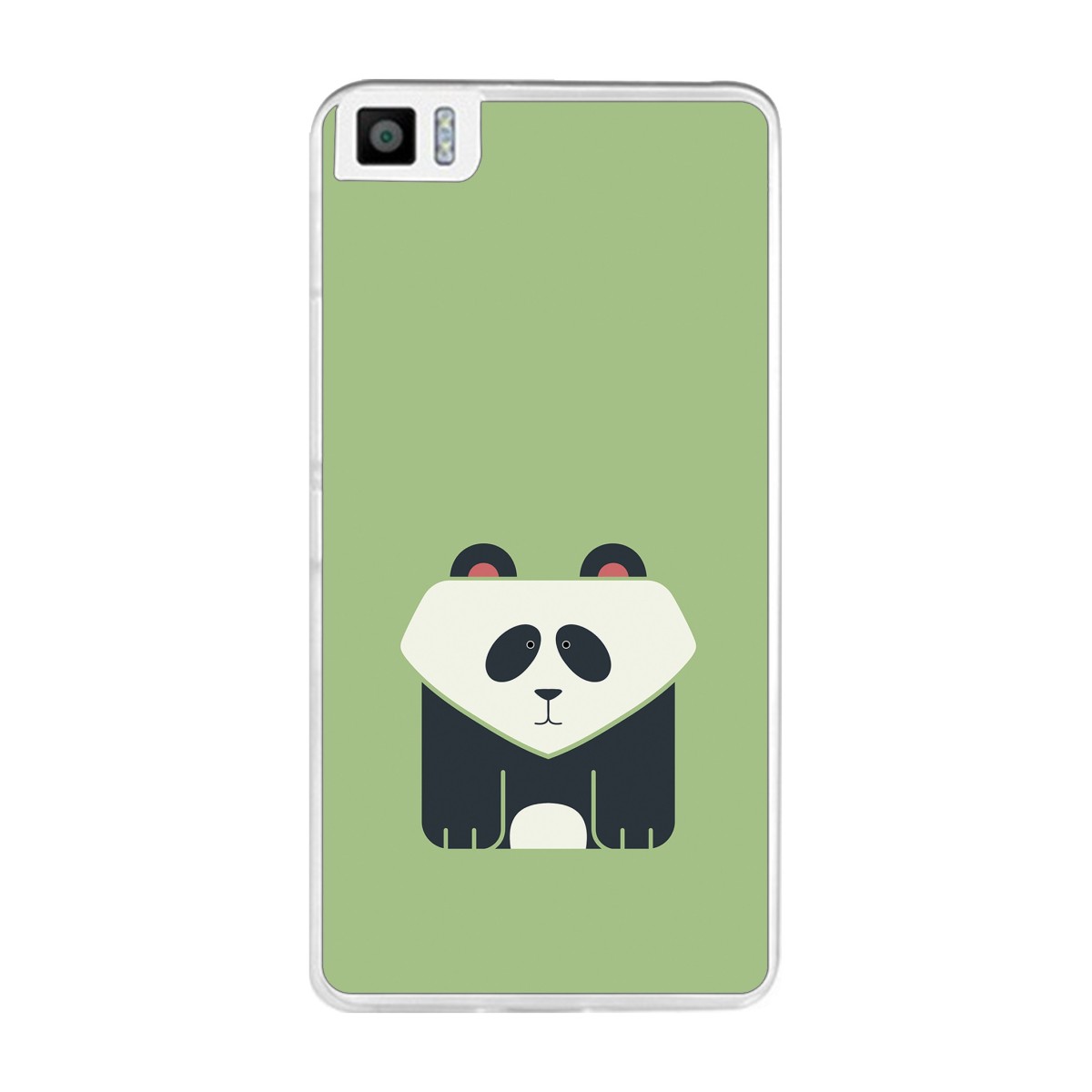 Funda Gel Tpu para Bq Aquaris M2017 / M5.5 Diseño Panda Dibujos