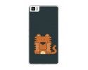 Funda Gel Tpu para Bq Aquaris M2017 / M5.5 Diseño Tigre Dibujos