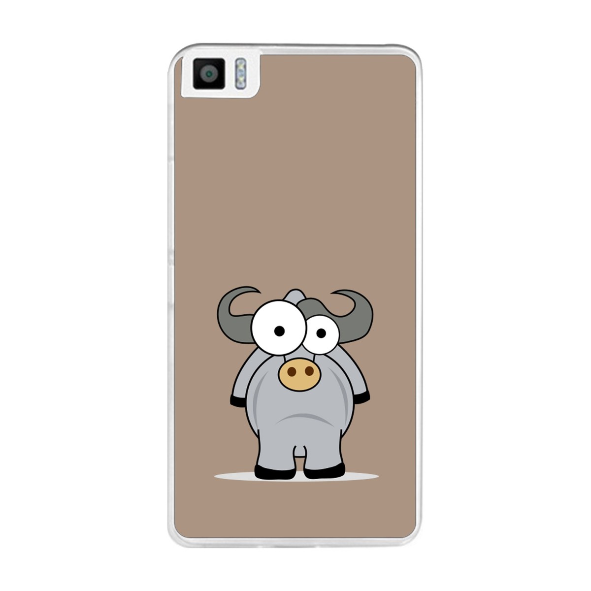 Funda Gel Tpu para Bq Aquaris M2017 / M5.5 Diseño Toro Dibujos
