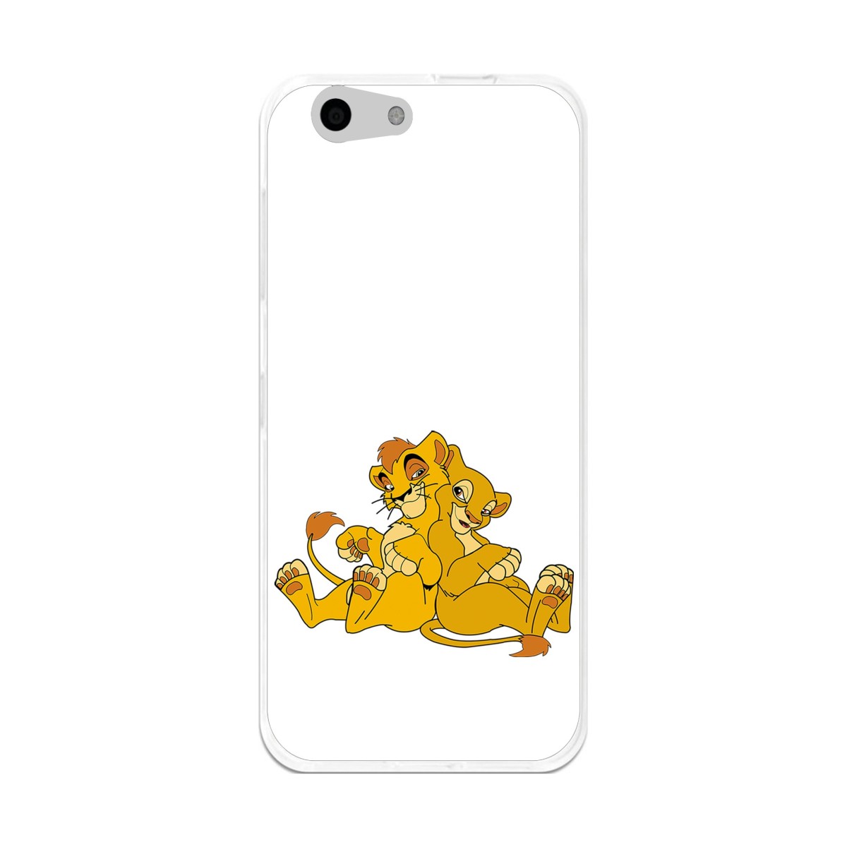 Funda Gel Tpu para Orange Dive 71 / Zte Blade A506 Diseño Leones Dibujos