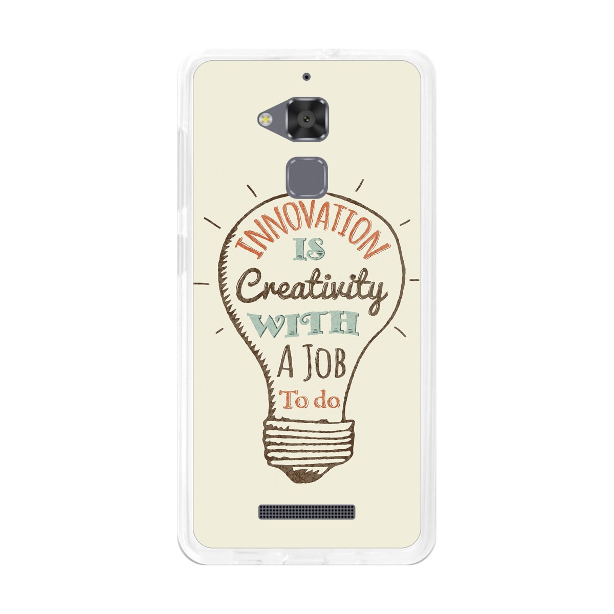 Funda Gel Tpu para Asus Zenfone 3 Max Zc520Tl Diseño Creativity Dibujos