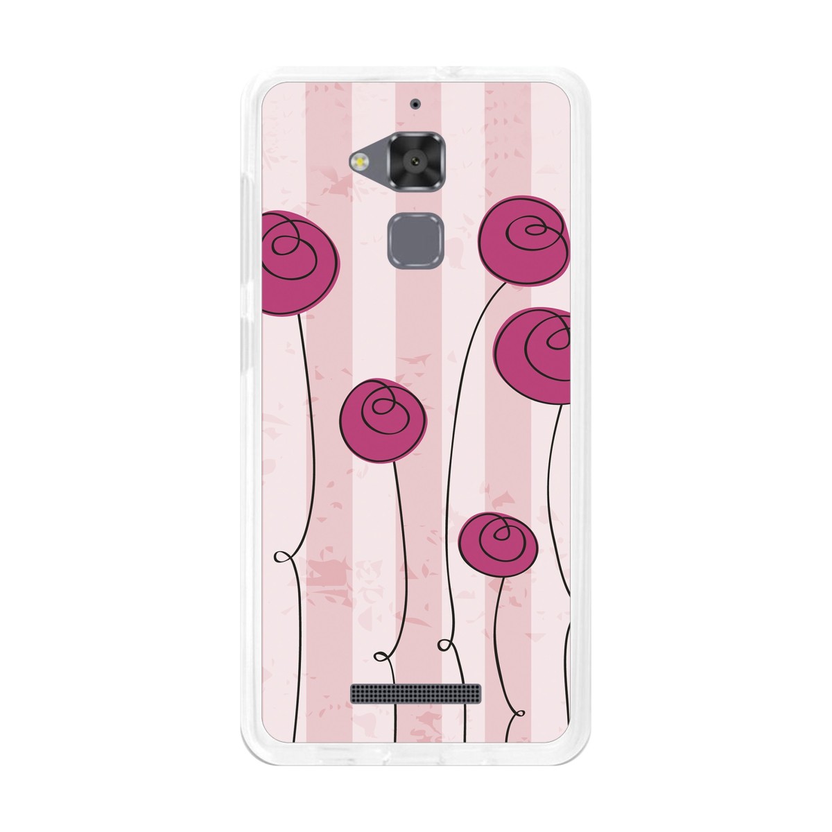 Funda Gel Tpu para Asus Zenfone 3 Max Zc520Tl Diseño Flores Vintage Dibujos