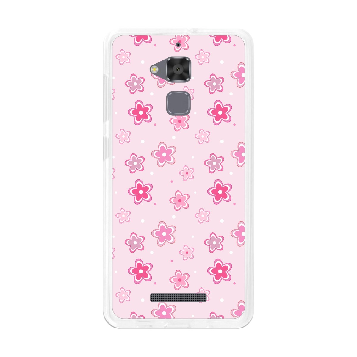 Funda Gel Tpu para Asus Zenfone 3 Max Zc520Tl Diseño Flores Dibujos