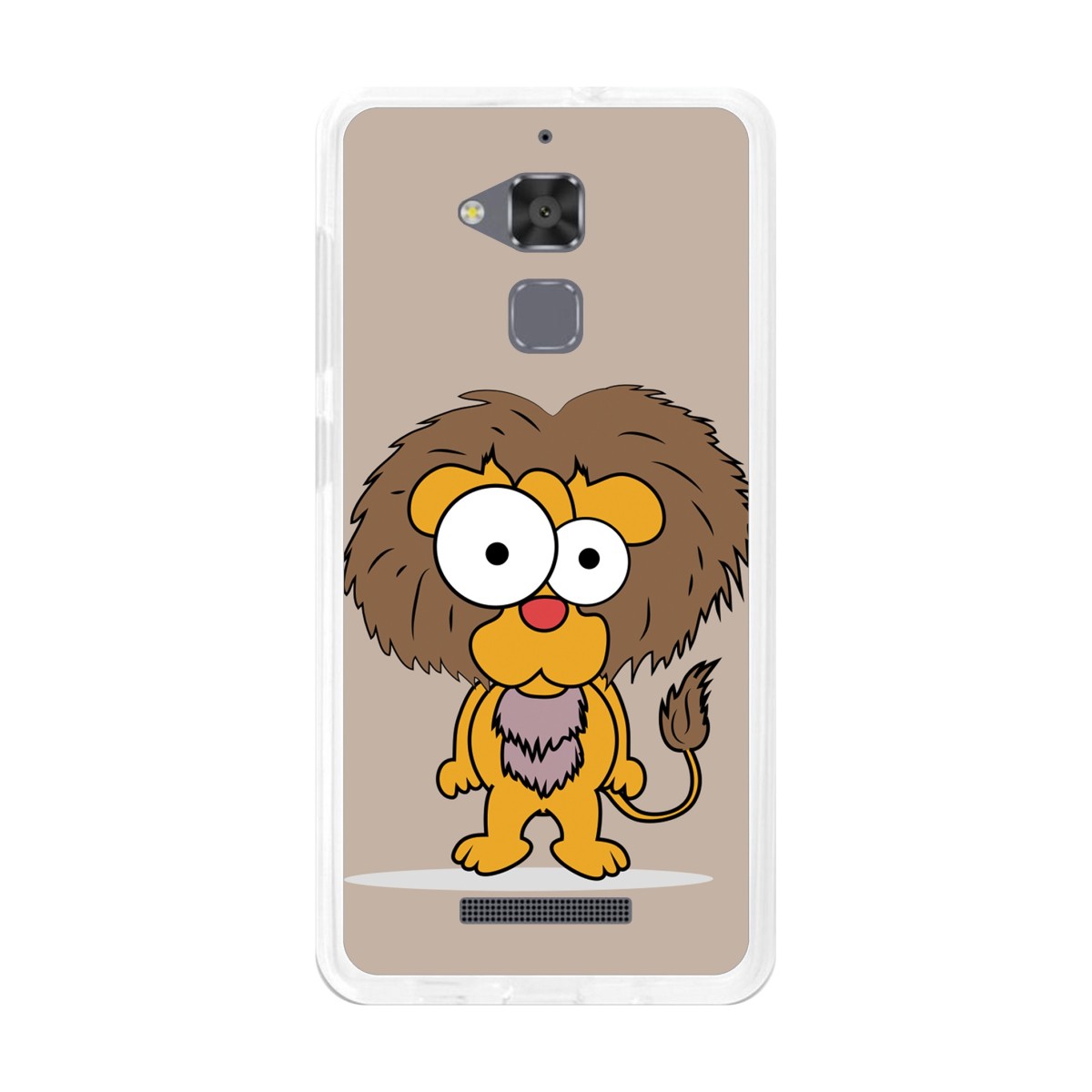 Funda Gel Tpu para Asus Zenfone 3 Max Zc520Tl Diseño Leon Dibujos