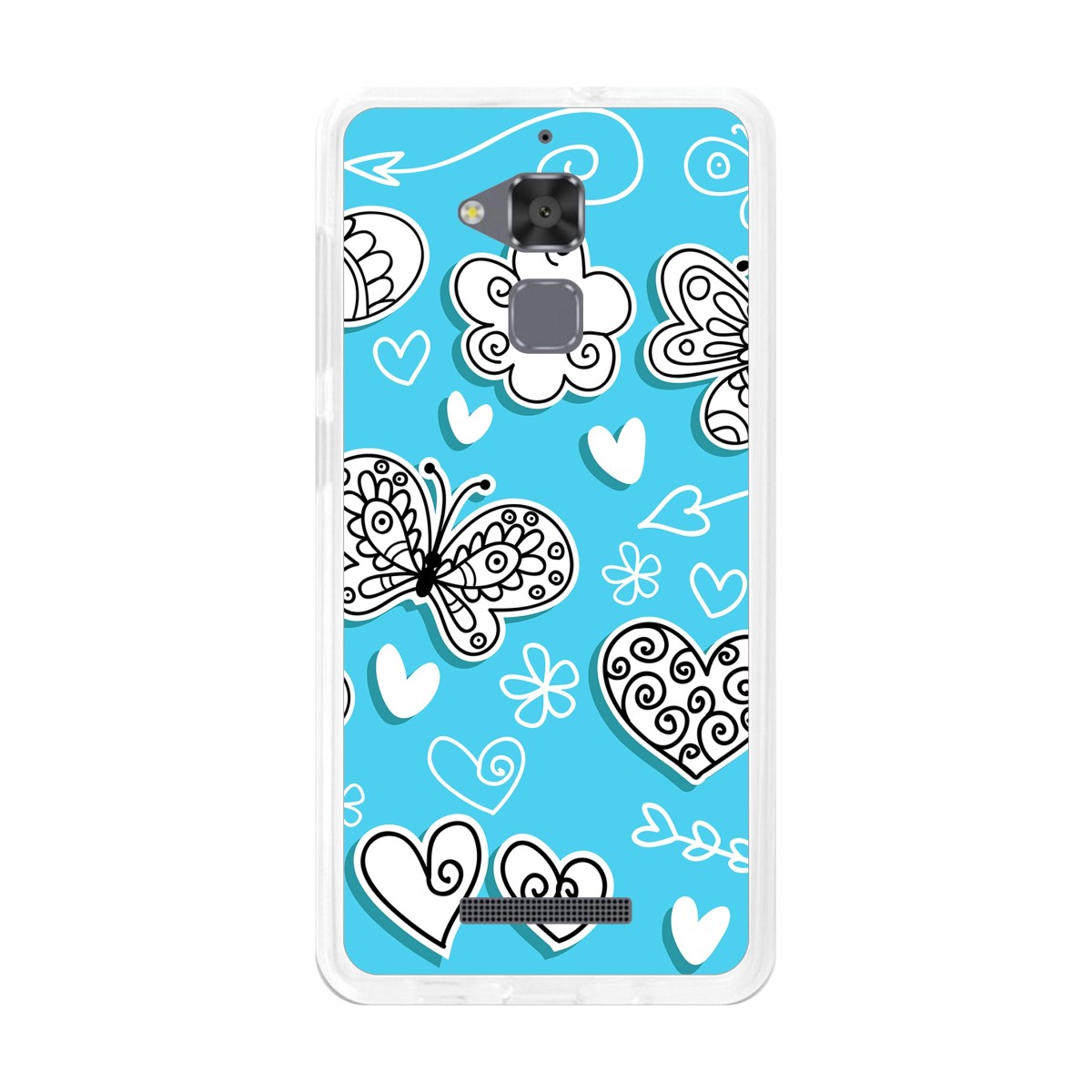 Funda Gel Tpu para Asus Zenfone 3 Max Zc520Tl Diseño Mariposas Dibujos