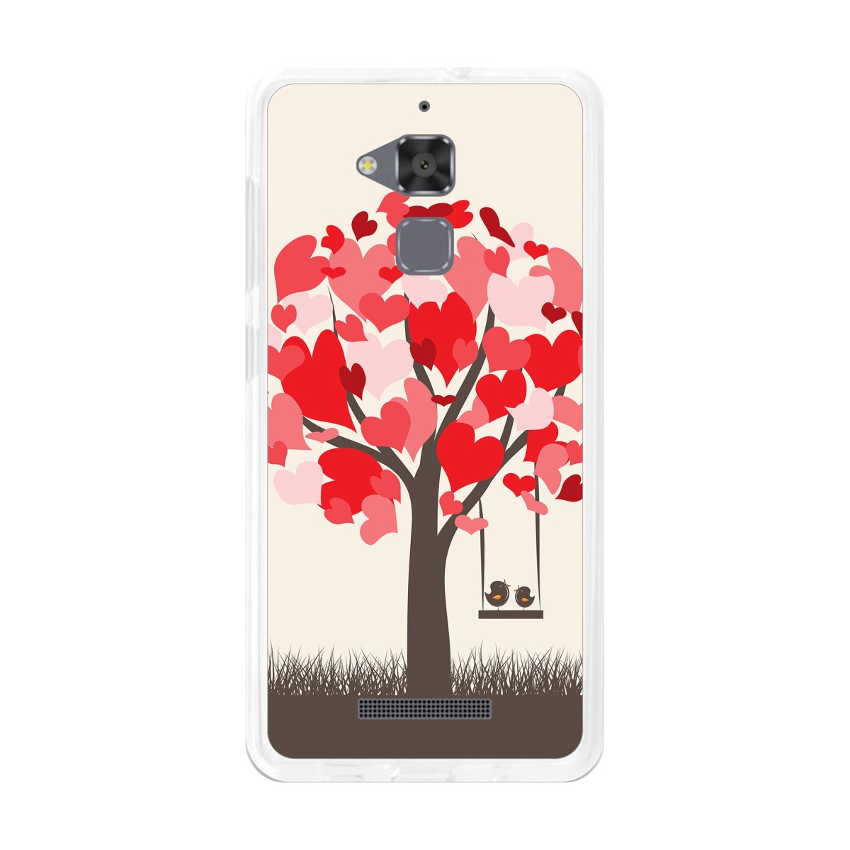 Funda Gel Tpu para Asus Zenfone 3 Max Zc520Tl Diseño Pajaritos Dibujos