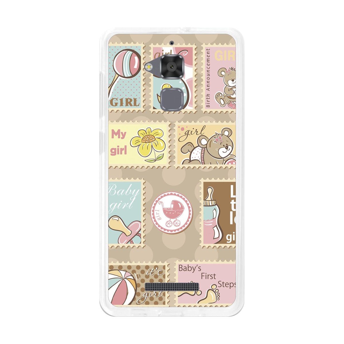Funda Gel Tpu para Asus Zenfone 3 Max Zc520Tl Diseño Sellos Dibujos