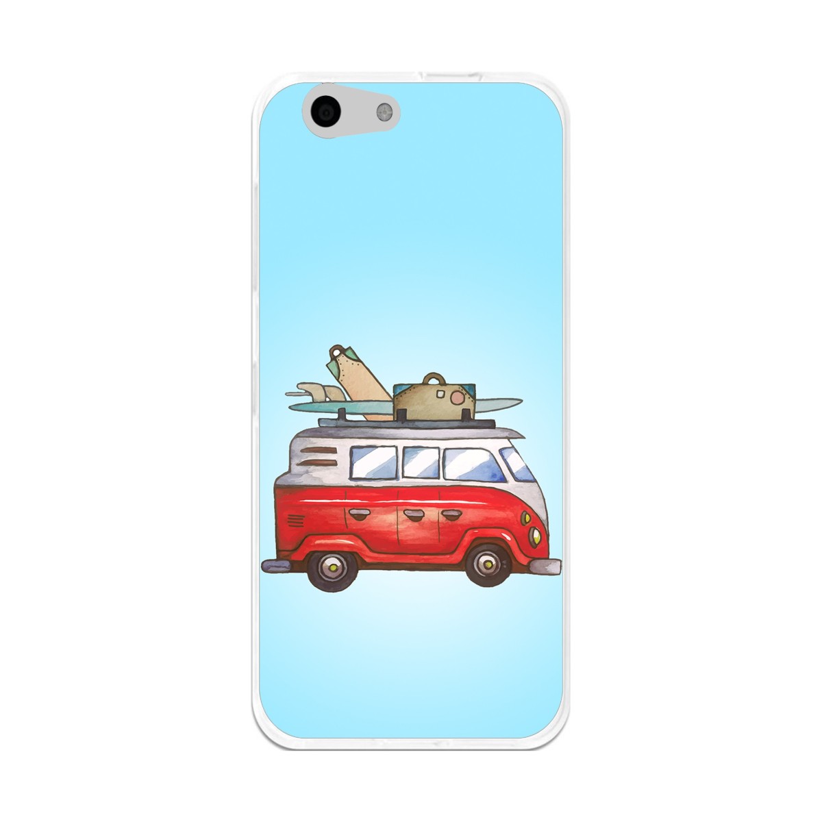 Funda Gel Tpu para Orange Dive 71 / Zte Blade A506 Diseño Furgoneta Dibujos