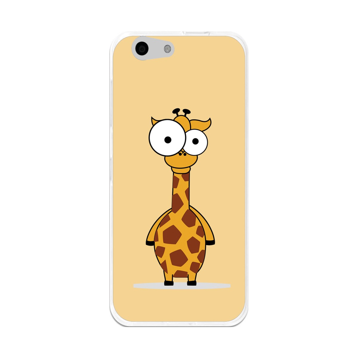 Funda Gel Tpu para Orange Dive 71 / Zte Blade A506 Diseño Jirafa Dibujos