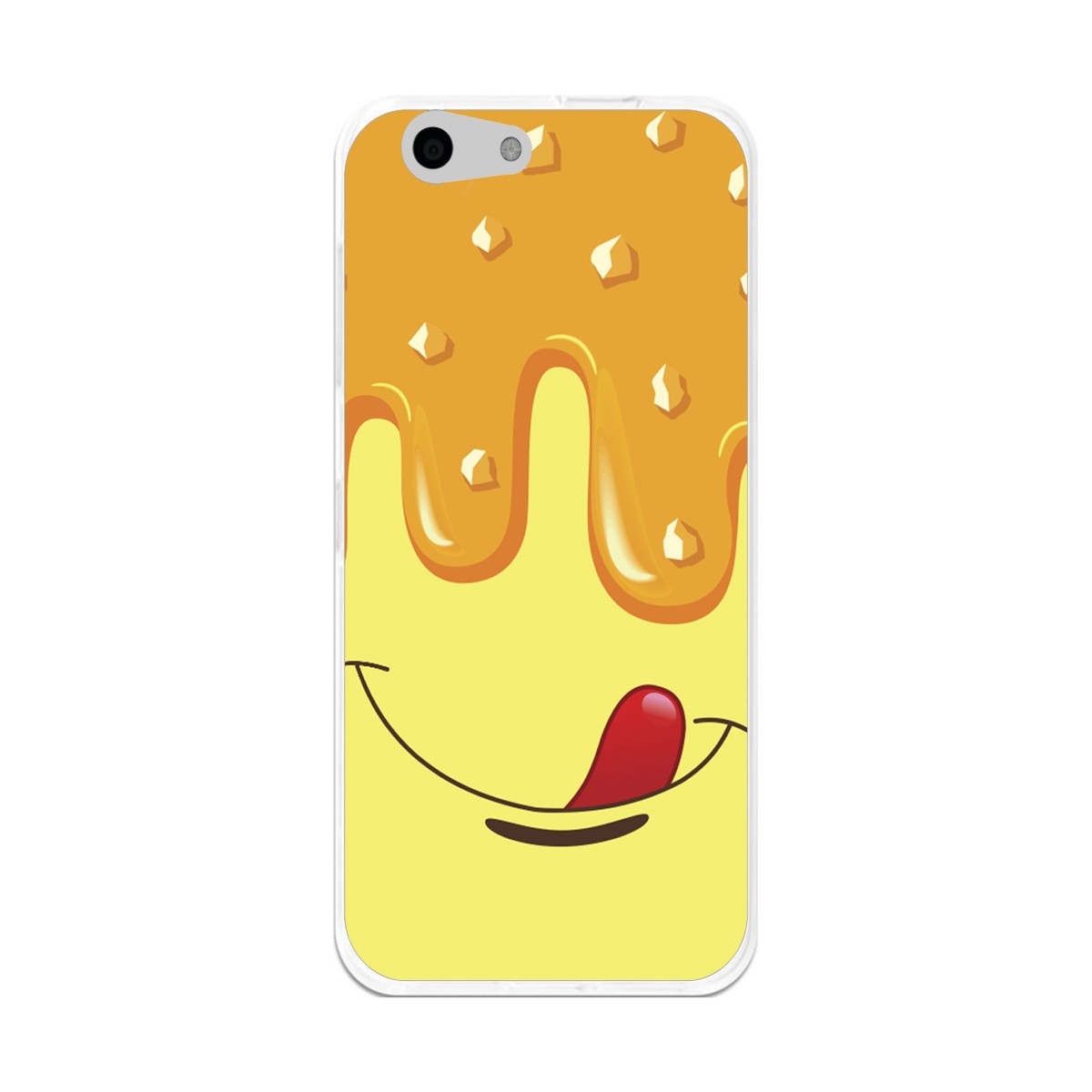 Funda Gel Tpu para Orange Dive 71 / Zte Blade A506 Diseño Helado Vainilla Dibujos
