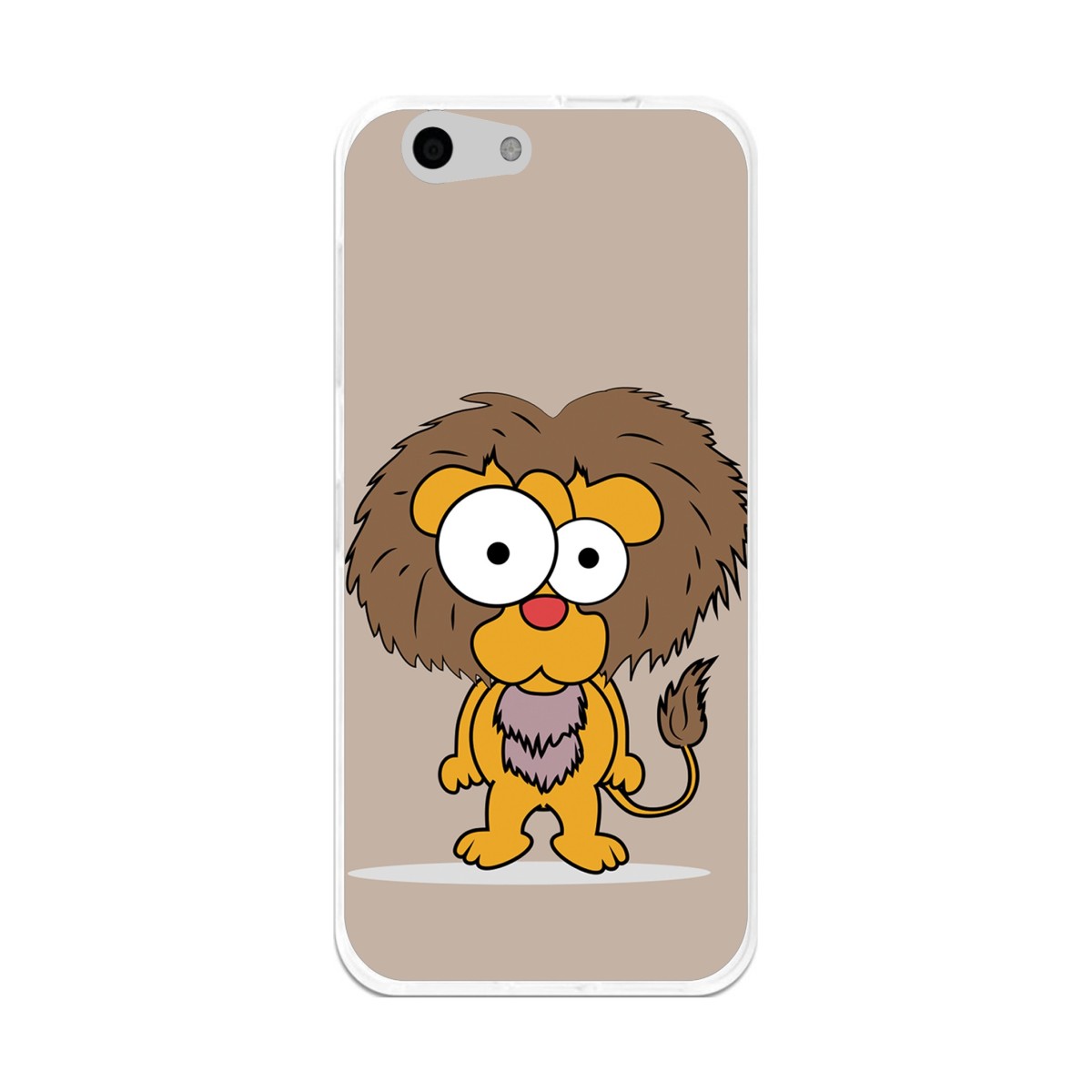Funda Gel Tpu para Orange Dive 71 / Zte Blade A506 Diseño Leon Dibujos