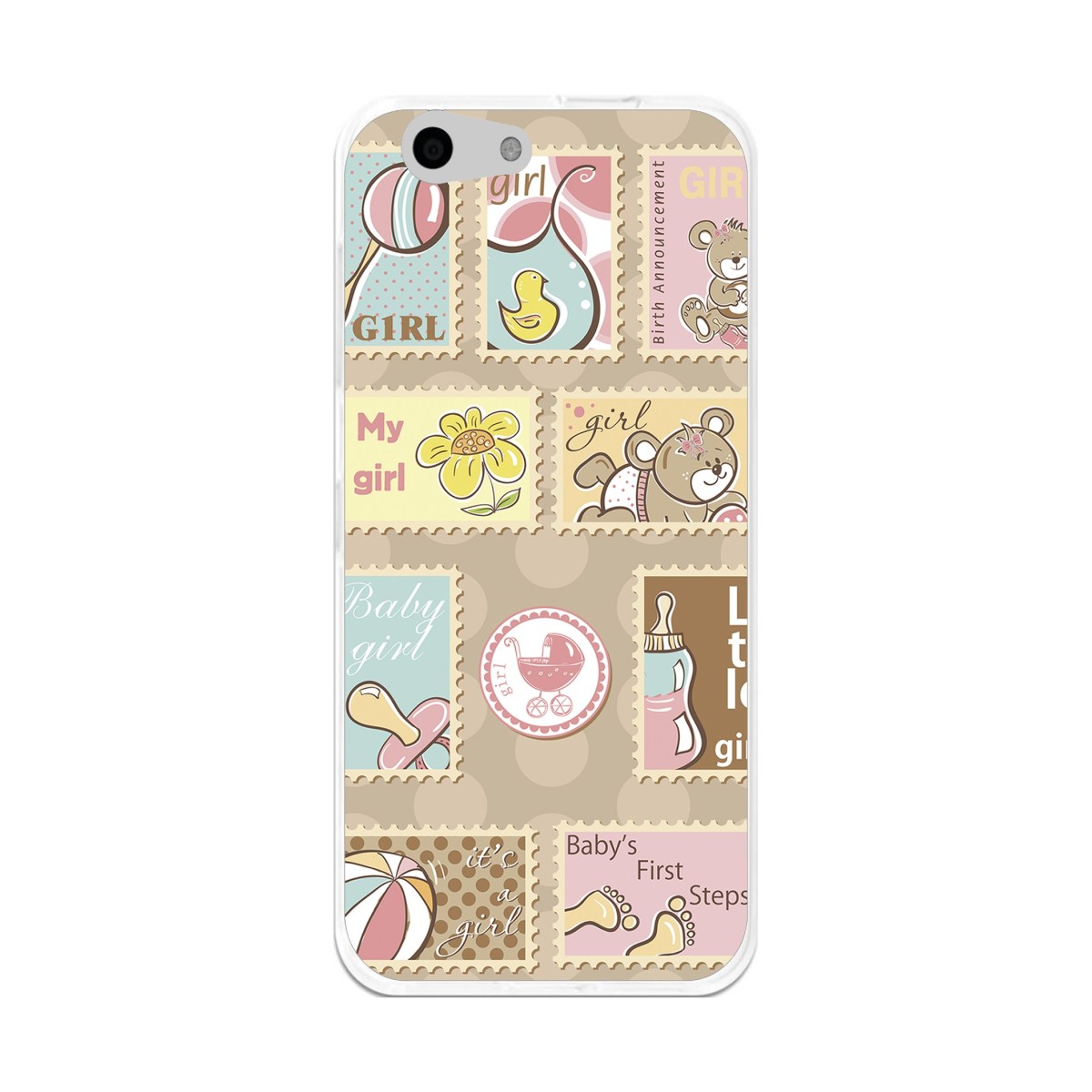 Funda Gel Tpu para Orange Dive 71 / Zte Blade A506 Diseño Sellos Dibujos