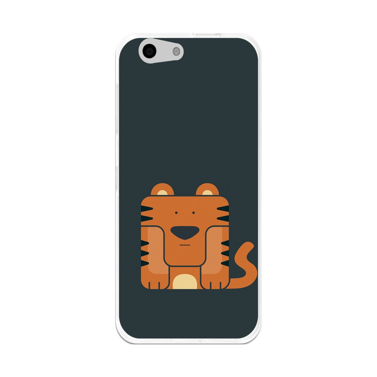 Funda Gel Tpu para Orange Dive 71 / Zte Blade A506 Diseño Tigre Dibujos