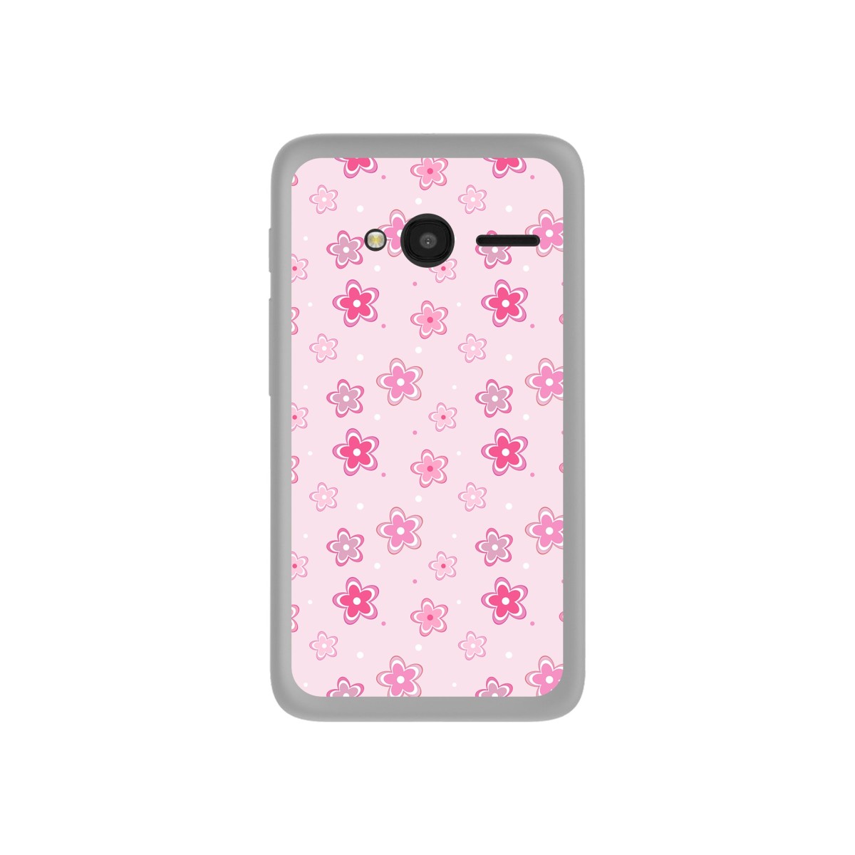 Funda Gel Tpu para Orange Rise 31 / Alcatel Pixi 4 (4") Diseño Flores Dibujos
