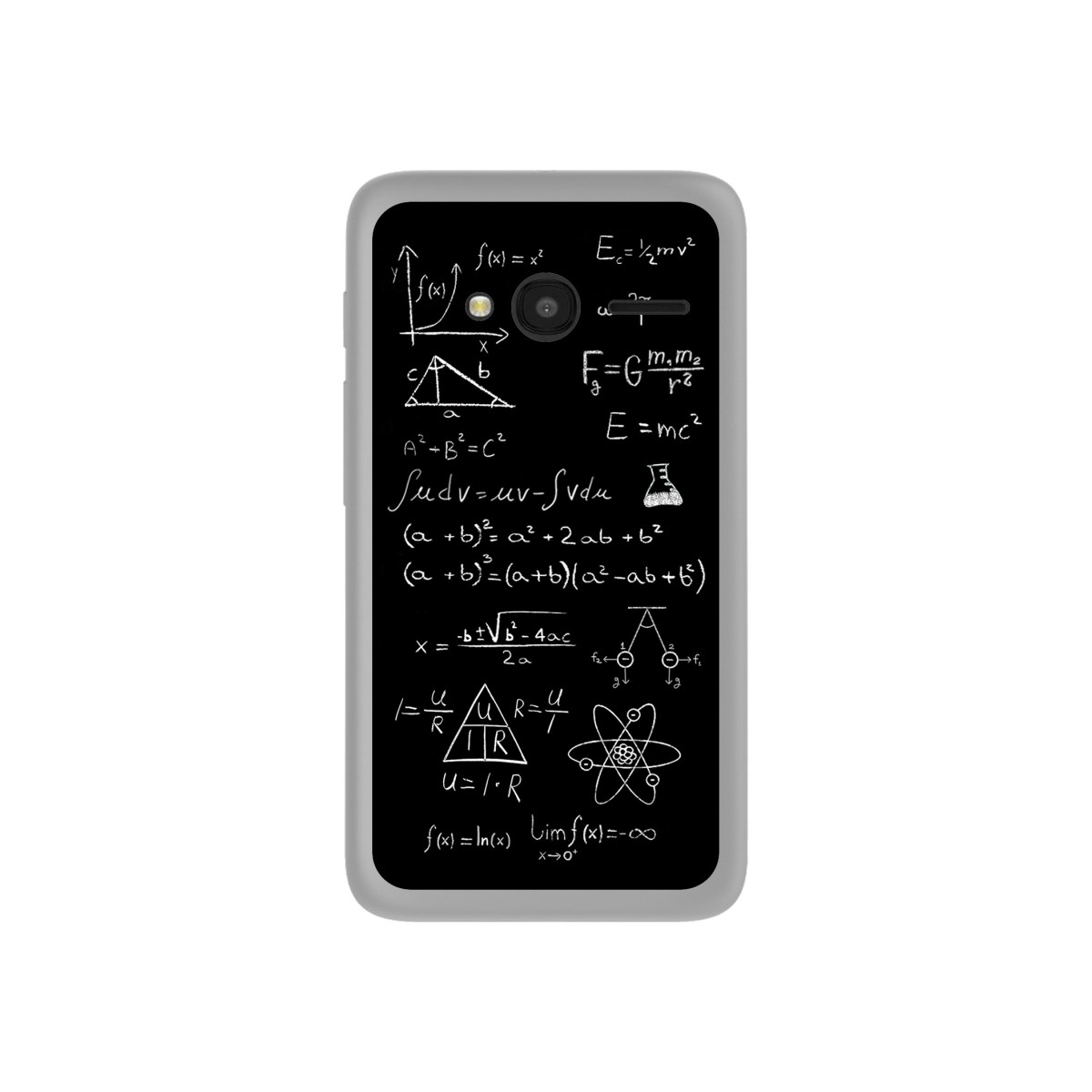 Funda Gel Tpu para Orange Rise 31 / Alcatel Pixi 4 (4") Diseño Formulas Dibujos