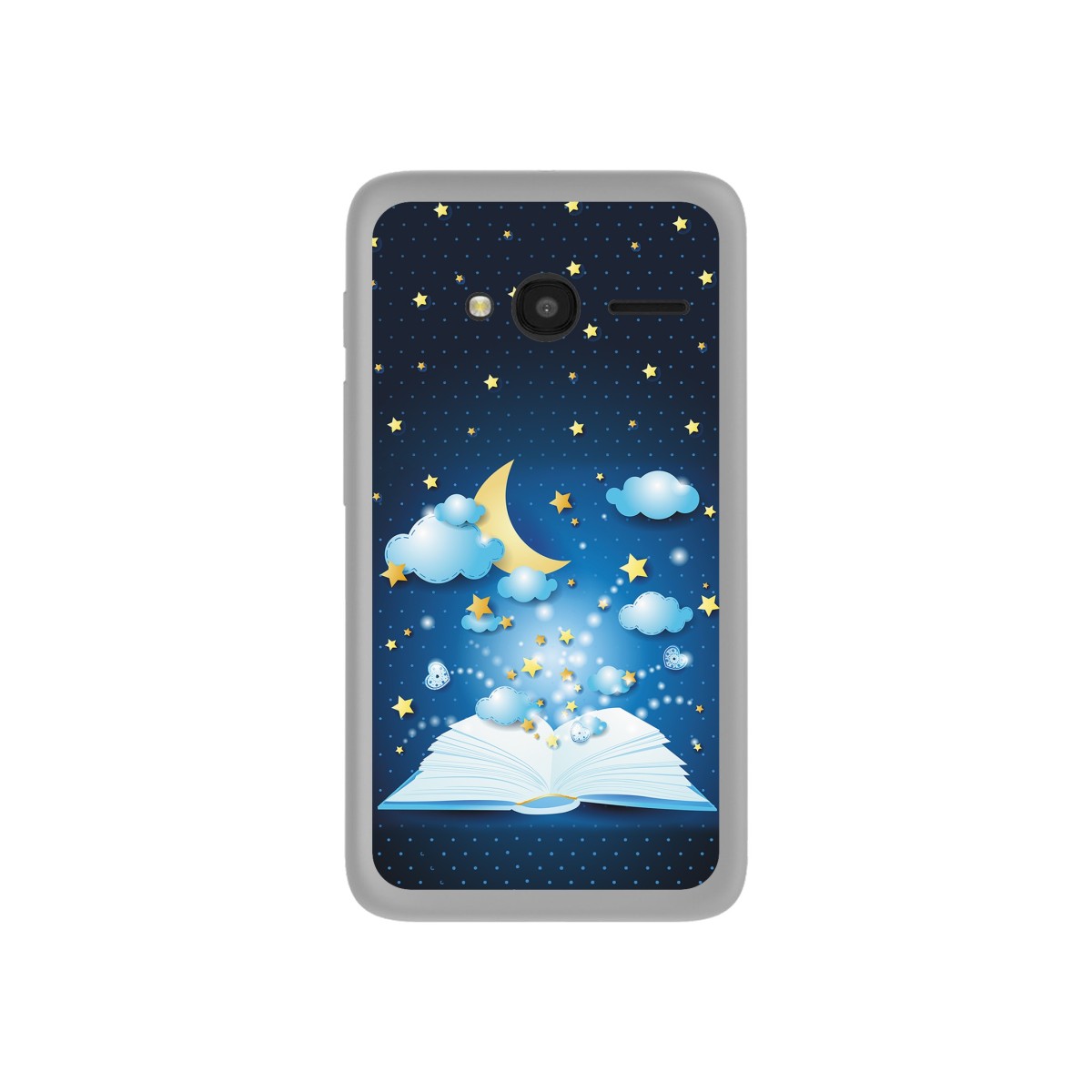 Funda Gel Tpu para Orange Rise 31 / Alcatel Pixi 4 (4") Diseño Libro-Cuentos Dibujos