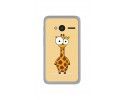 Funda Gel Tpu para Orange Rise 31 / Alcatel Pixi 4 (4") Diseño Jirafa Dibujos