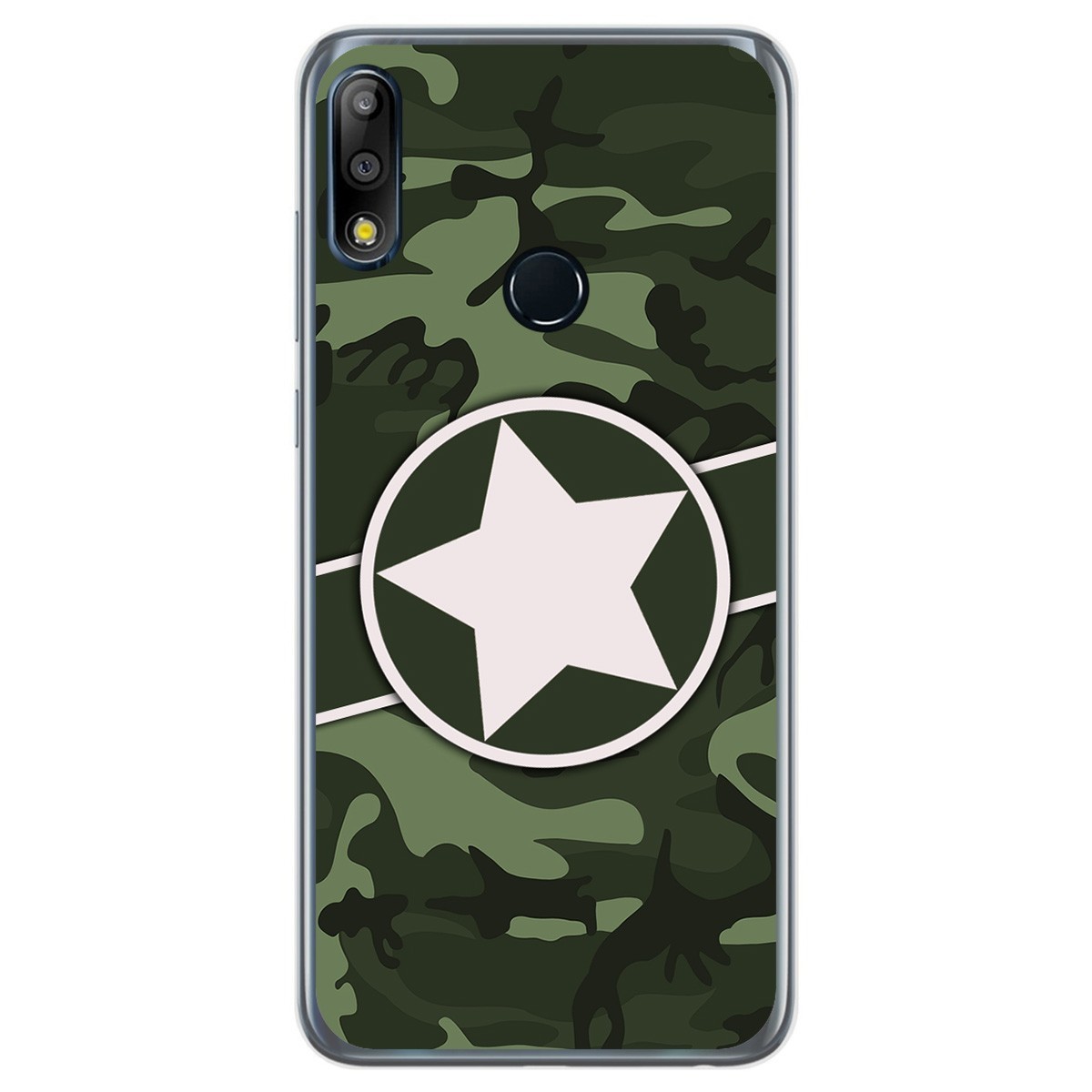 Funda Gel Tpu para Asus Zenfone Max (M2) diseño Camuflaje 01 Dibujos