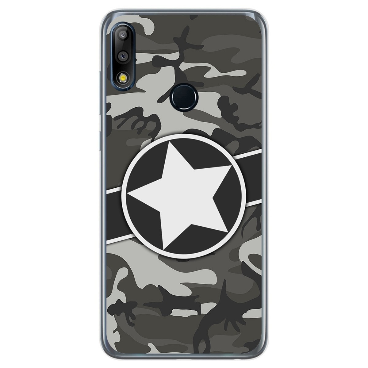 Funda Gel Tpu para Asus Zenfone Max (M2) diseño Camuflaje 02 Dibujos