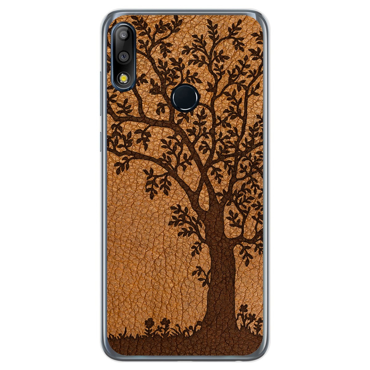 Funda Gel Tpu para Asus Zenfone Max (M2) diseño Cuero 03 Dibujos