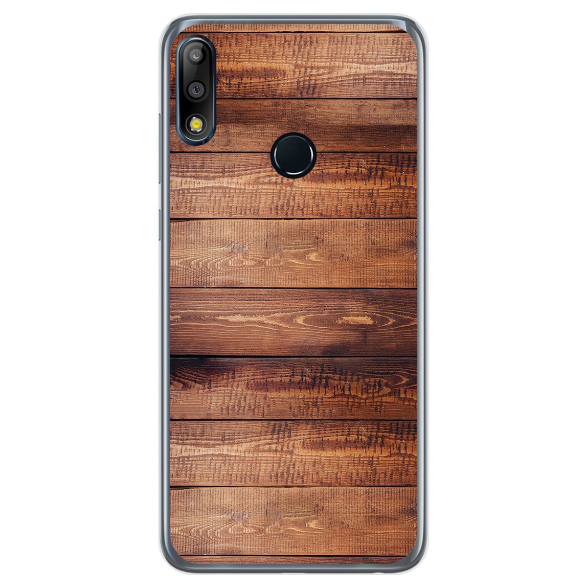 Funda Gel Tpu para Asus Zenfone Max (M2) diseño Madera 02 Dibujos