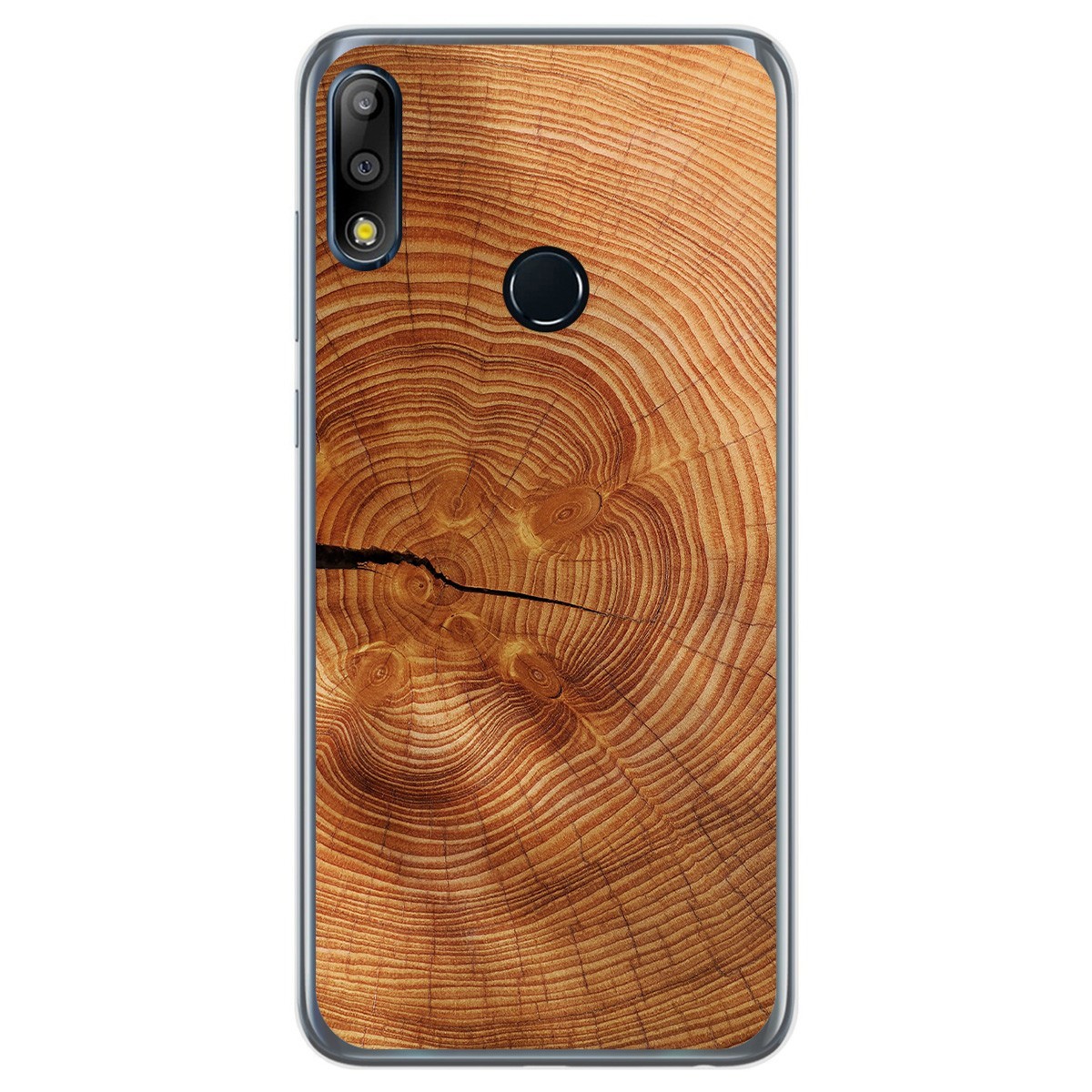 Funda Gel Tpu para Asus Zenfone Max (M2) diseño Madera 04 Dibujos
