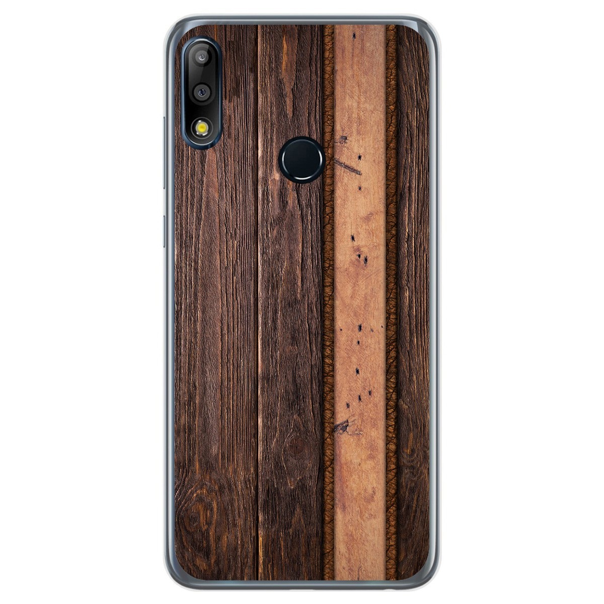 Funda Gel Tpu para Asus Zenfone Max (M2) diseño Madera 05 Dibujos