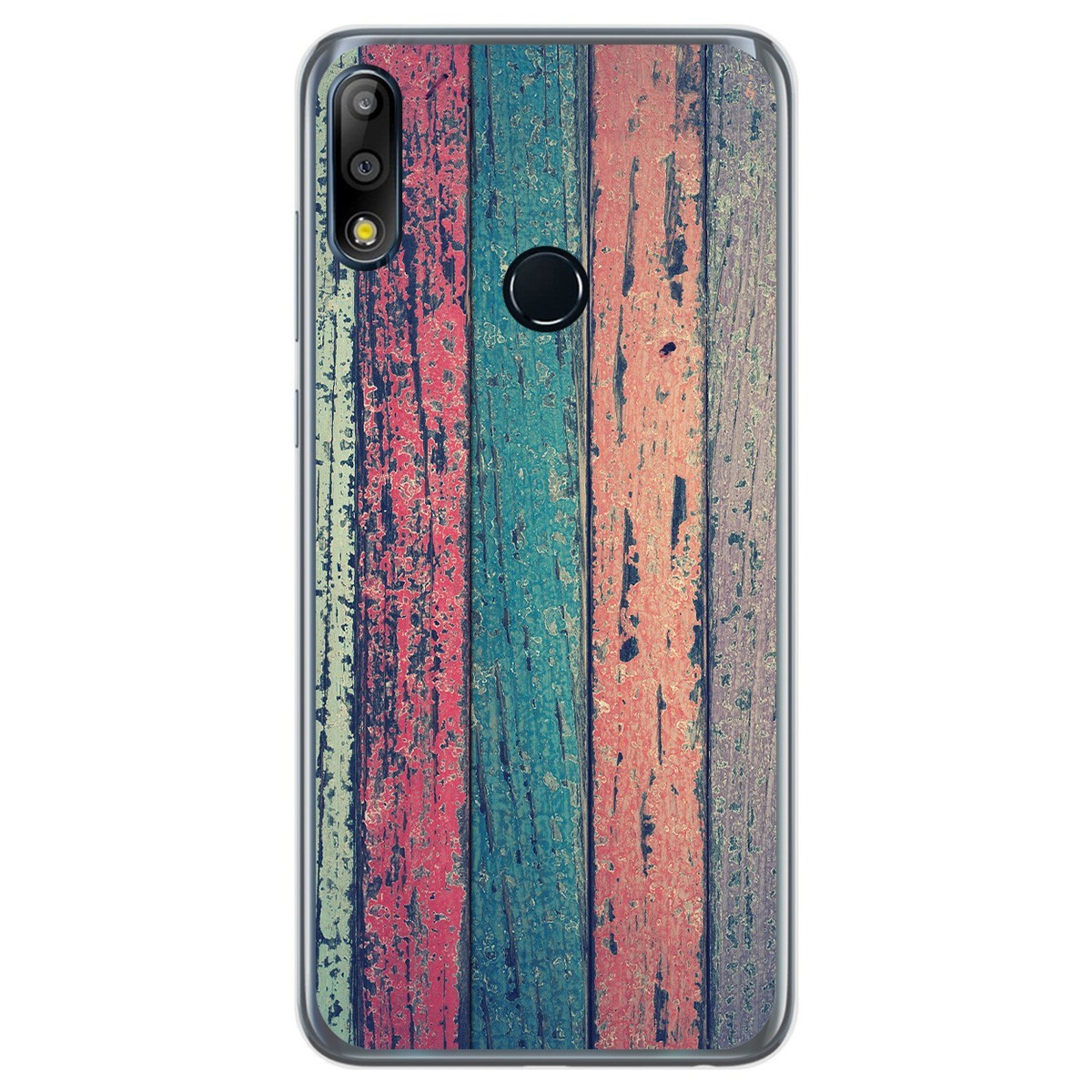 Funda Gel Tpu para Asus Zenfone Max (M2) diseño Madera 10 Dibujos