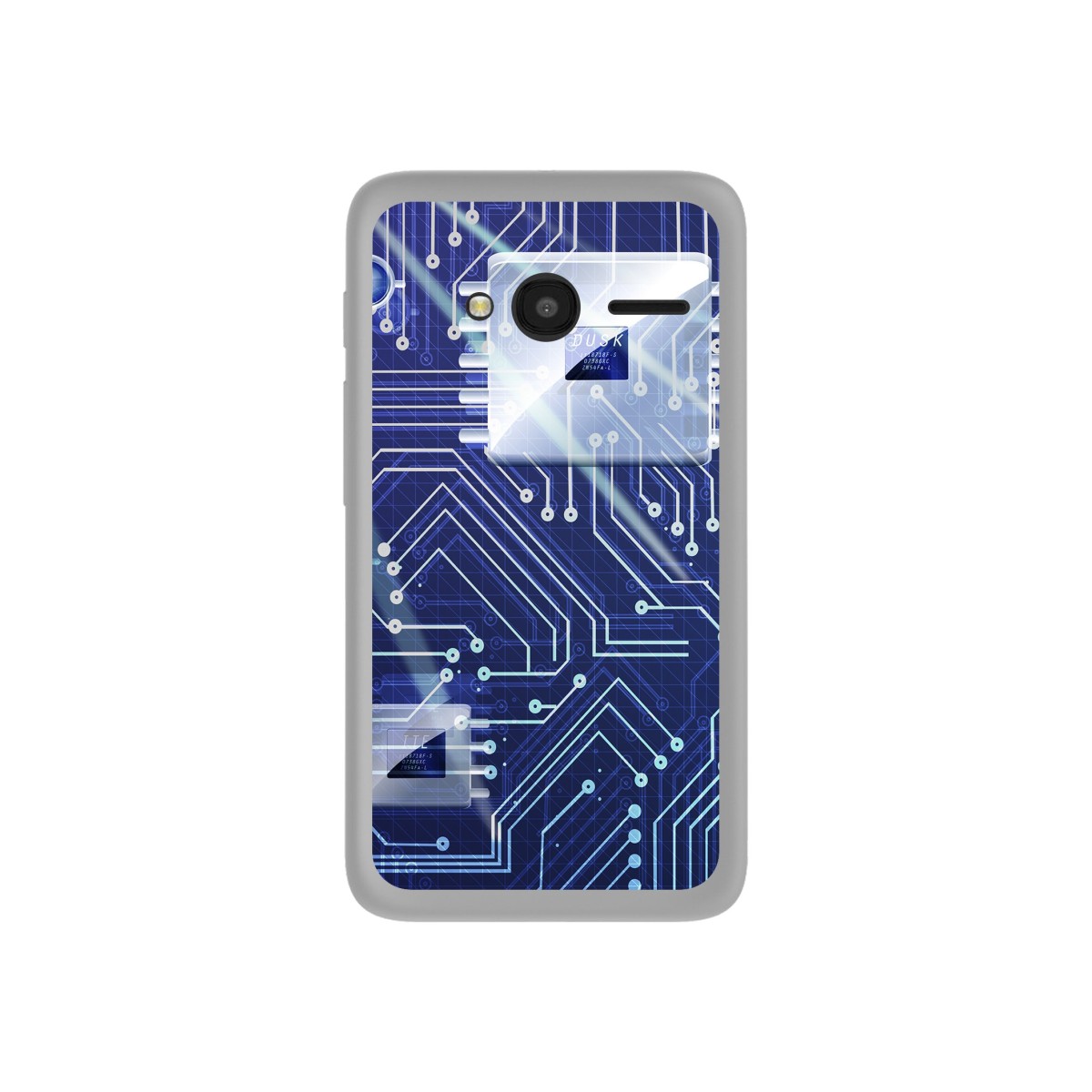 Funda Gel Tpu para Orange Rise 31 / Alcatel Pixi 4 (4") Diseño Circuito Dibujos