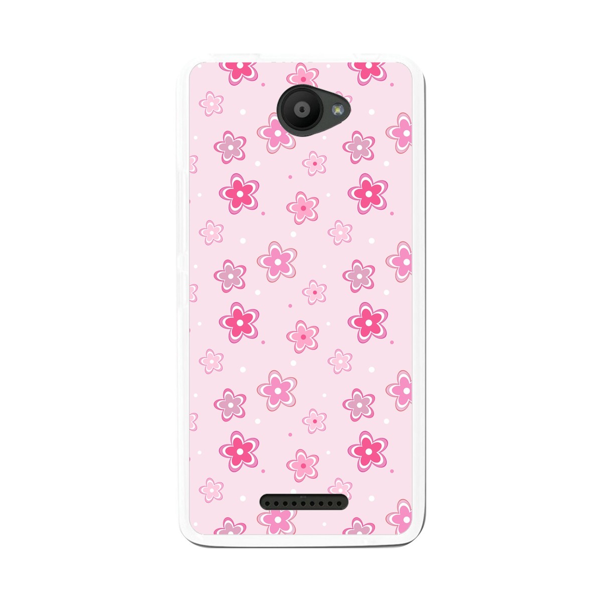 Funda Gel Tpu para Bq Aquaris U / U Lite Diseño Flores Dibujos