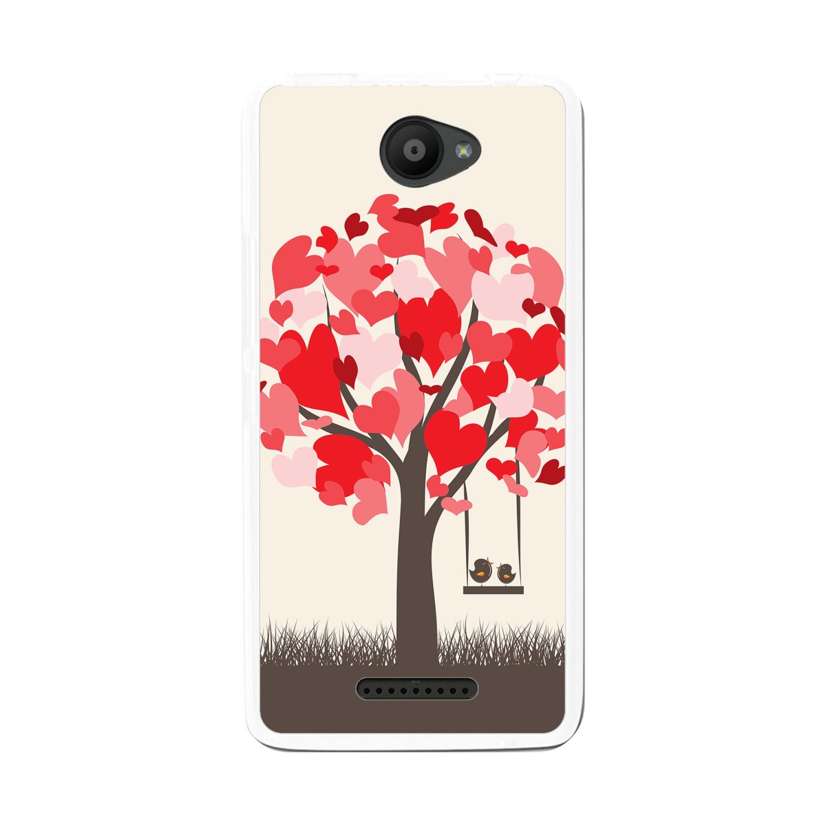 Funda Gel Tpu para Bq Aquaris U / U Lite Diseño Pajaritos Dibujos