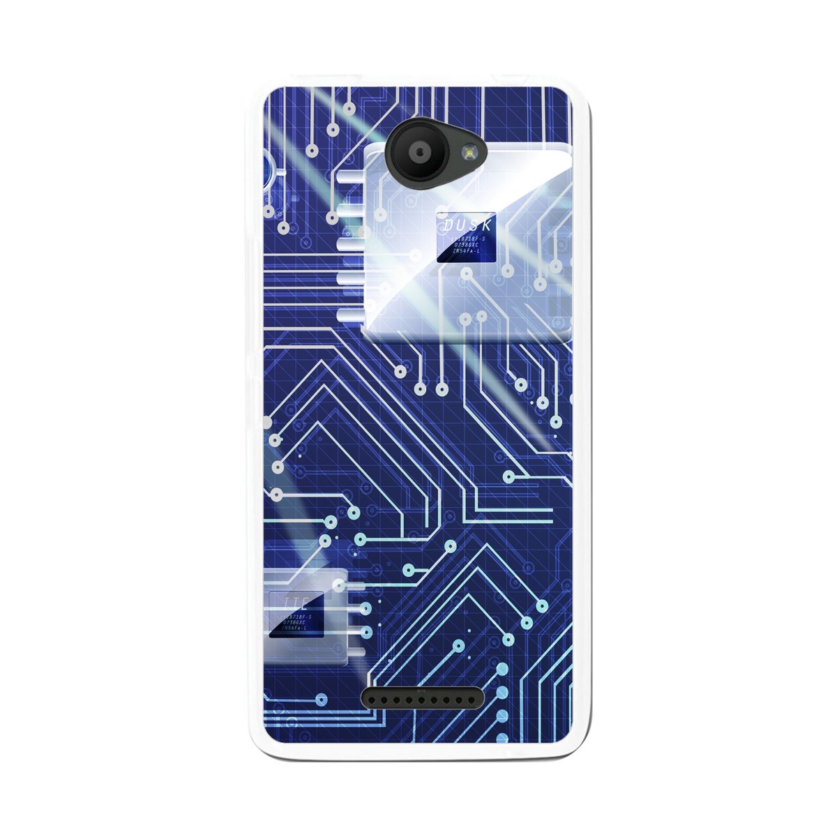 Funda Gel Tpu para Bq Aquaris U / U Lite Diseño Circuito Dibujos