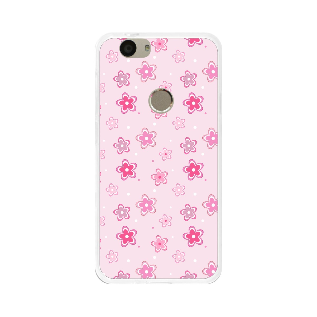 Funda Gel Tpu para Huawei Nova Diseño Flores Dibujos