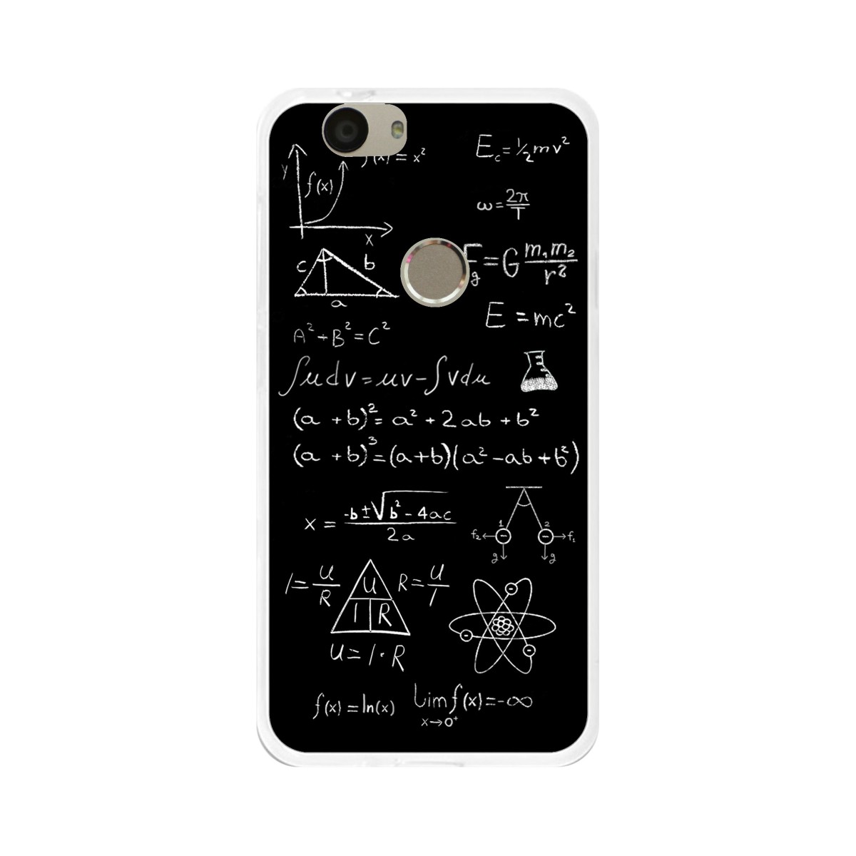 Funda Gel Tpu para Huawei Nova Diseño Formulas Dibujos