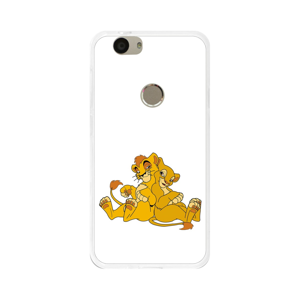 Funda Gel Tpu para Huawei Nova Diseño Leones Dibujos