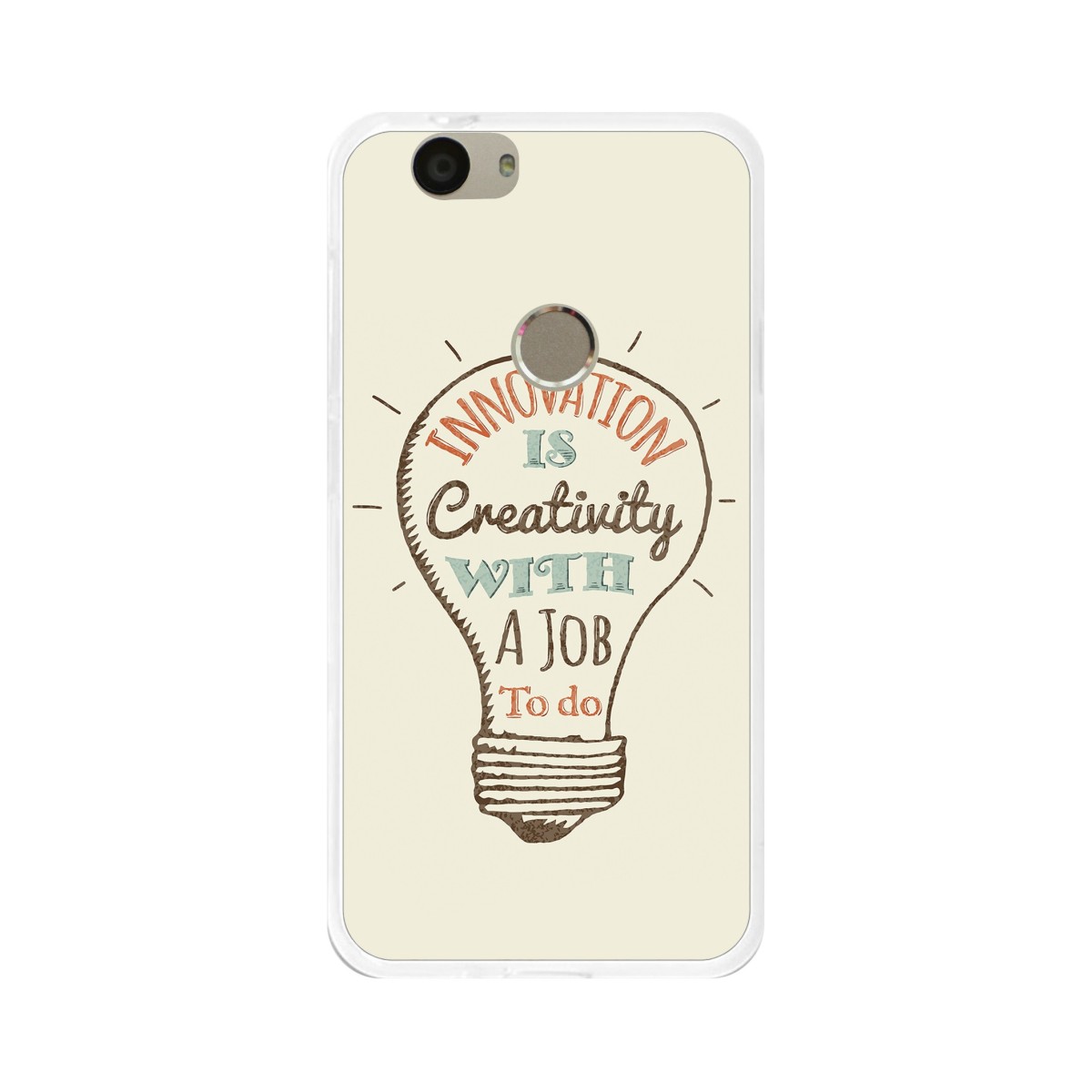 Funda Gel Tpu para Huawei Nova Diseño Creativity Dibujos