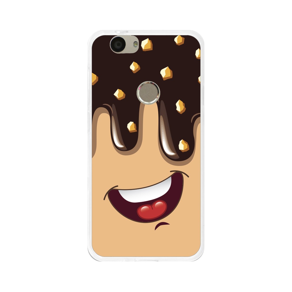 Funda Gel Tpu para Huawei Nova Diseño Helado Chocolate Dibujos