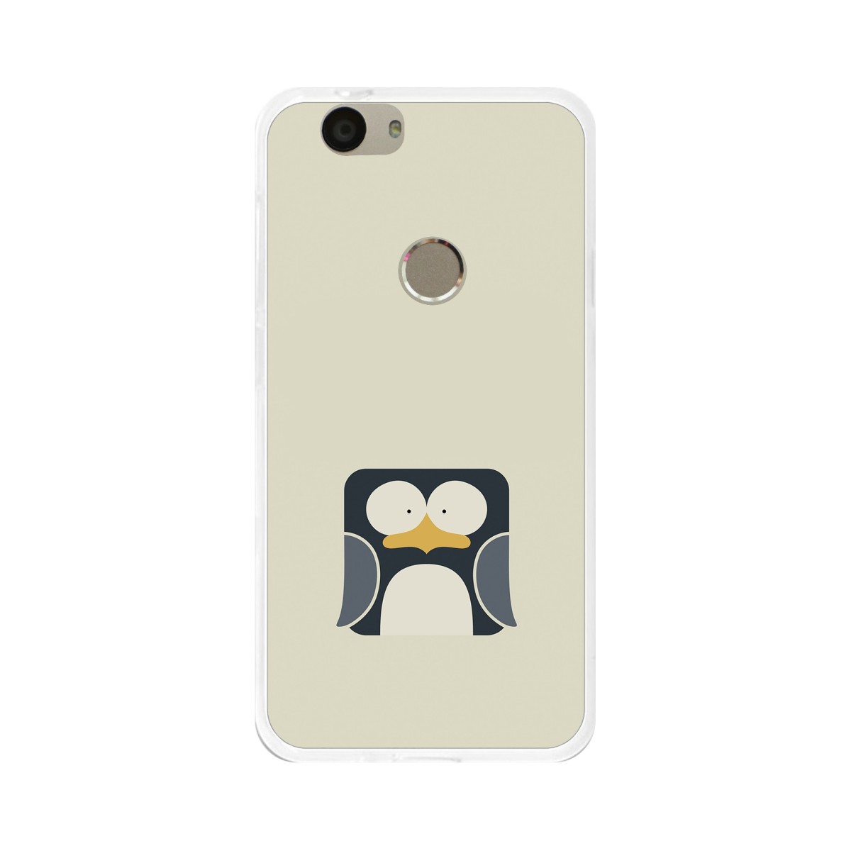 Funda Gel Tpu para Huawei Nova Diseño Pingüino Dibujos