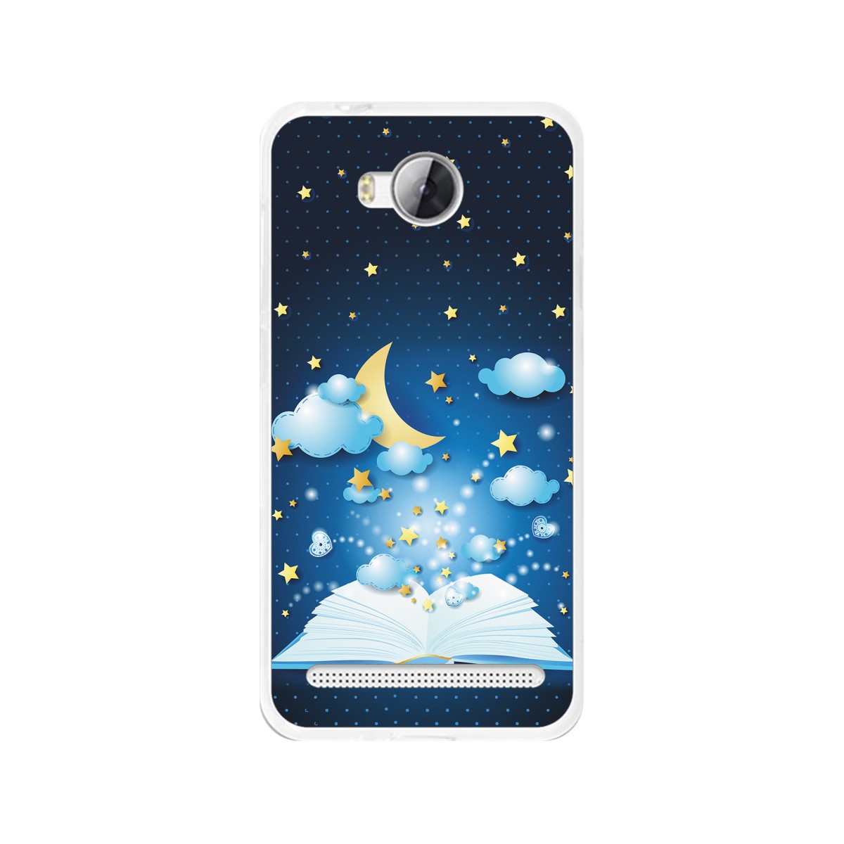 Funda Gel Tpu para Huawei Y3 II Diseño Libro-Cuentos Dibujos