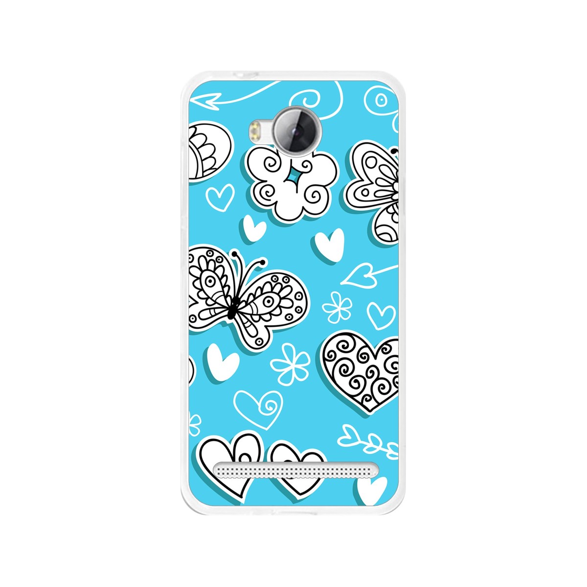 Funda Gel Tpu para Huawei Y3 II Diseño Mariposas Dibujos