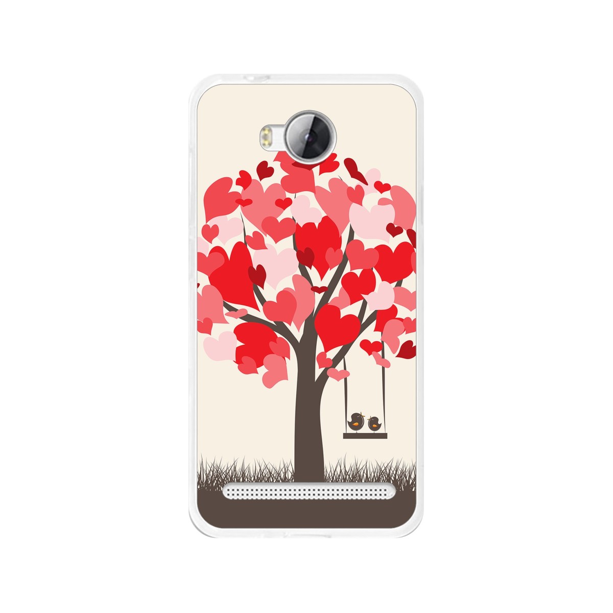 Funda Gel Tpu para Huawei Y3 II Diseño Pajaritos Dibujos