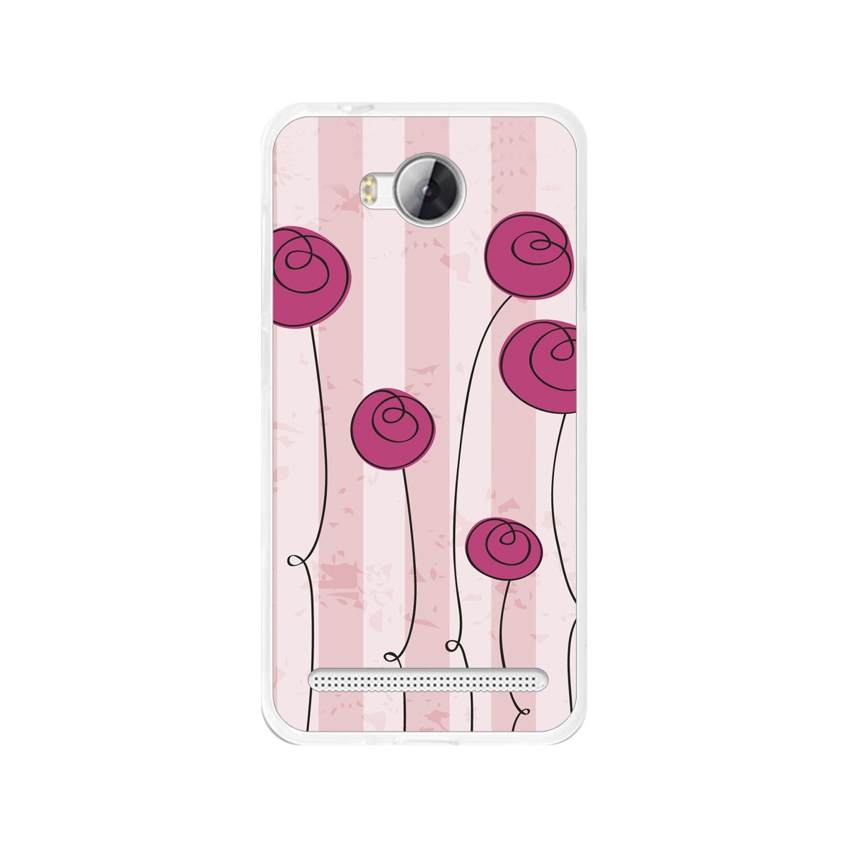 Funda Gel Tpu para Huawei Y3 II Diseño Flores Vintage Dibujos